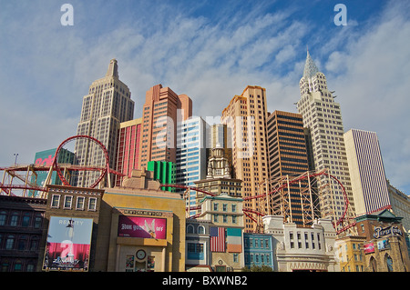 Le New York, New York Hotel and Casino Las Vegas le matin Banque D'Images