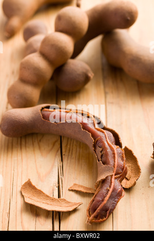 Les tamarins sur une table de cuisine Banque D'Images