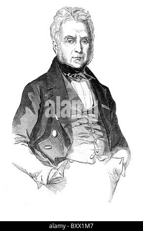 Jacques Laffitte (24 octobre 1767 - 26 mai 1844) Le premier ministre de France 1830-1831 ; noir et blanc Illustration ; Banque D'Images