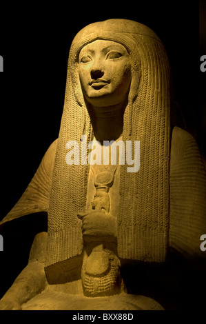 Tombeau statue de Meryt Sakkara 13251310 BC femme maya le ministre secrétaire d'Tutanchamon Sakkara Banque D'Images