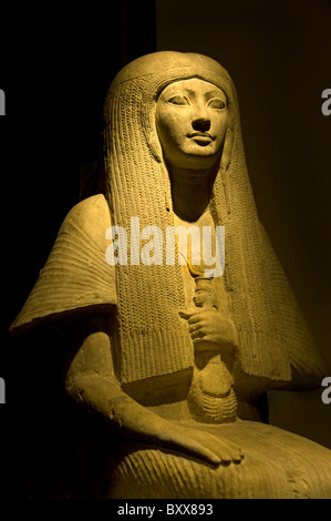 Tombeau statue de Meryt Sakkara 13251310 BC femme maya le ministre secrétaire d'Tutanchamon Sakkara Banque D'Images