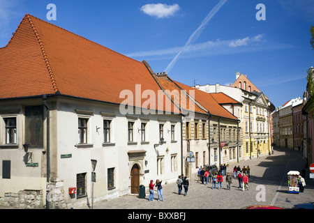 Maison de Jan Dlugosz, rue Kanonicza à Cracovie, Pologne Banque D'Images