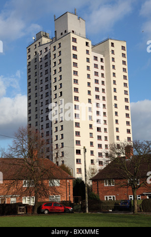 Logement social dans Sneinton, Nottingham, Angleterre, Royaume-Uni Banque D'Images