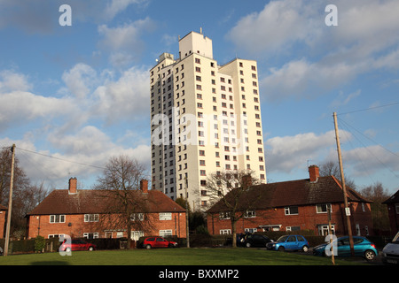 Logement social dans Sneinton, Nottingham, Angleterre, Royaume-Uni Banque D'Images