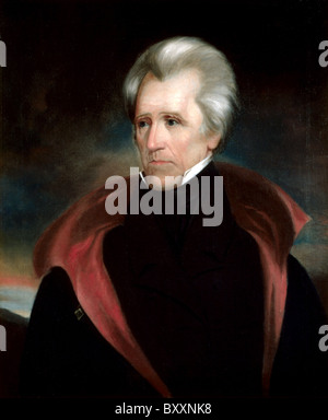 Andrew Jackson, le président Andrew Jackson le 7e président des États-Unis. Banque D'Images