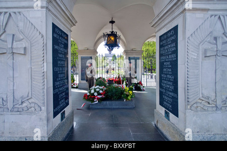 Tombe du Soldat inconnu, Joseph Place Pilsudski, Varsovie, Pologne Banque D'Images