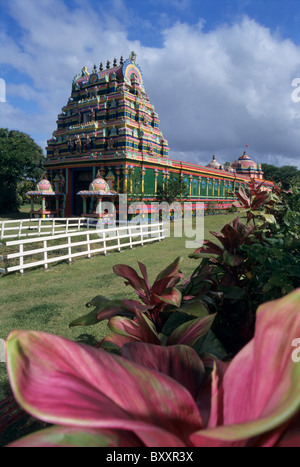 Temple tamoul Morange, Saint André, La Réunion (France), de l'Océan Indien Banque D'Images