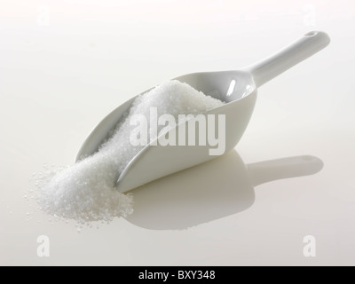 Sucre blanc granulé Banque D'Images