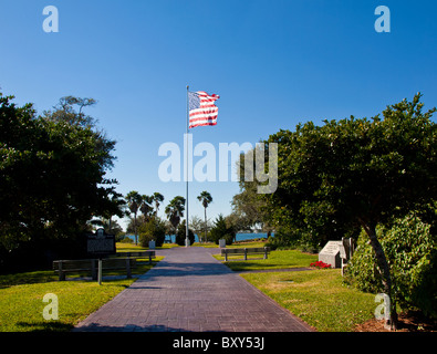 Veterans Memorial Island à Vero Beach à l'Indian River Lagoon en Floride Banque D'Images