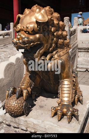 La Cité Interdite, GuGong, Beijing, Chine, UNESCO World Heritage Site, porte de la pureté céleste, QianQing palace, Banque D'Images