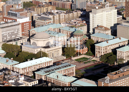 Vue aérienne de l'université de Columbia à New York City, USA, Amérique Latine Banque D'Images