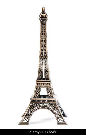 Tour Eiffel Statue, isolé sur fond blanc