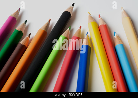 Crayons de couleur Banque D'Images