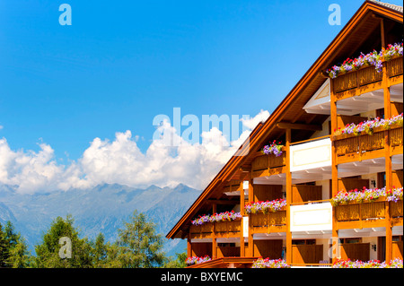 Vue sur la montagne de Avelengo Trentin-Haut-Adige Italie Tyrol du Sud Banque D'Images