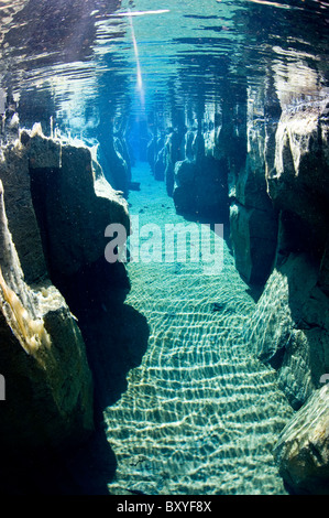 Asbirgi fissure volcanique, Akureyri, Islande Banque D'Images