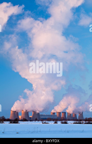 Drax Powerstation dans Yorkshire du Nord. Banque D'Images