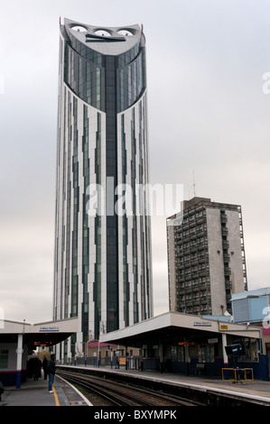 La Strata Tower à Elephant and Castle, dans le sud de Londres Banque D'Images