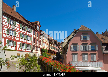 Maison Bois à Meersburg, Lac de Constance, Bade-Wurtemberg, Allemagne Banque D'Images