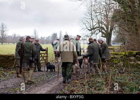 Le Pheasant Shoot Banque D'Images