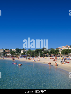 La plage de Palma Nova, Majorque, Baleares, Espagne Banque D'Images