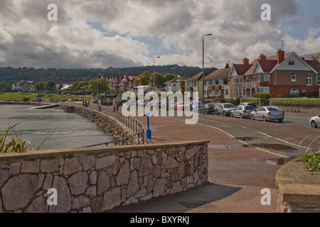 Front de mer,Rhos-on-Sea, au nord du Pays de Galles. Banque D'Images