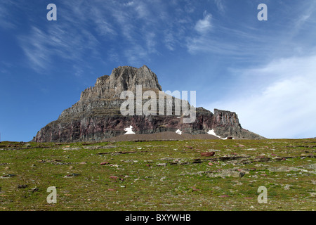 Clements Mountain, situé à Logan Pass dans le Glacier National Park, USA. Banque D'Images