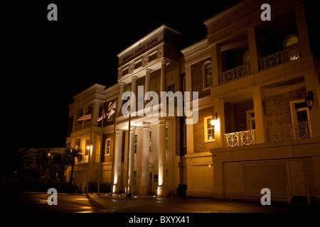 Palais de Key West la nuit Banque D'Images