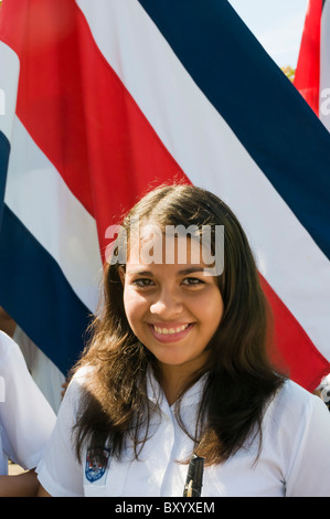 Défilé de jour de l'indépendance de la vallée centrale du Costa Rica Banque D'Images