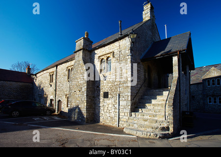 La ville normande située sur Llantwit Major, Glamorgan, Pays de Galles, Royaume-Uni Banque D'Images