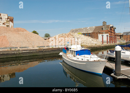 Démolition de nouvelles Marina Ipswich UK Banque D'Images