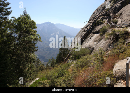 Moro Rock, Sequoia National Park en Californie, USA Banque D'Images