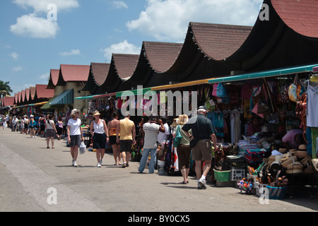 Marché de downtown Oranjestad Aruba Banque D'Images