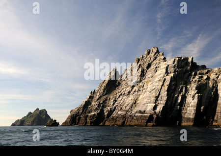 Les îles skellig little skellig Skellig Michael et celtique antique île monastique de l'île de règlement le comté de Kerry Irlande Banque D'Images