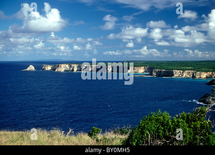 Littoral, Porte d'Enfer, porte de l'enfer, vue depuis, la pointe de la Grande Vigie, Guadeloupe, France, French West Indies Banque D'Images