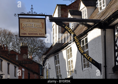 Ye Olde Reine Deer Inn, Banbury, Oxfordshire, UK Banque D'Images