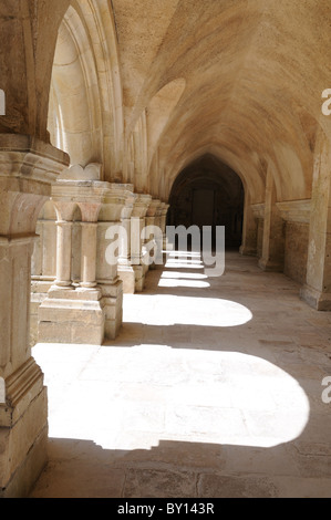 Le Cloître de l'Abbaye de Fontenay Bourgogne France cloître Abbaye de Fontenay Banque D'Images