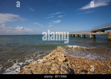 Jetée de Bembridge, Isle of Wight, Hampshire, Angleterre Banque D'Images