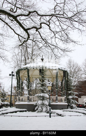 Munsterplein band stand Roermond Pays-Bas Banque D'Images