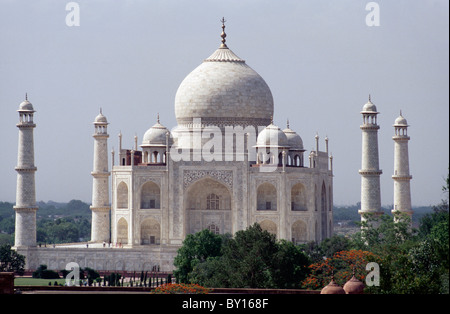 Taja Mahal, Agra, Utar Pradesh, Inde Banque D'Images