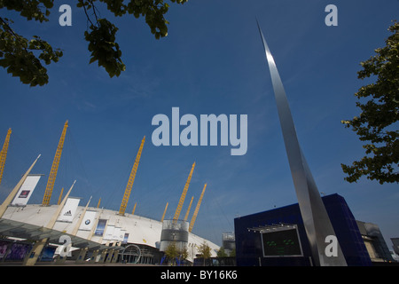 Le mât, Peninsula Square, Greenwich, Londres, Angleterre Banque D'Images