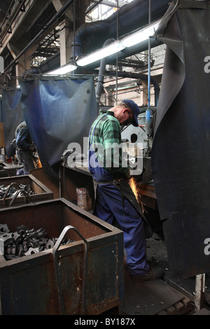 Production de moulages pour machines agricoles, Poznan, Pologne Banque D'Images