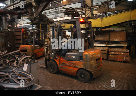 Production de moulages pour machines agricoles, Poznan, Pologne Banque D'Images