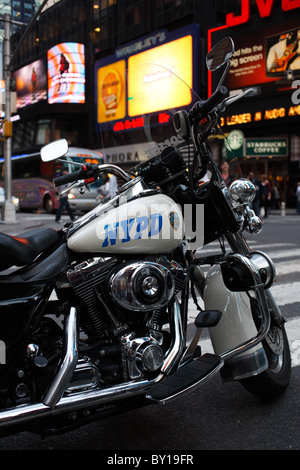 Harley Davidson NYPD, New York City, États-Unis d'Amérique Banque D'Images