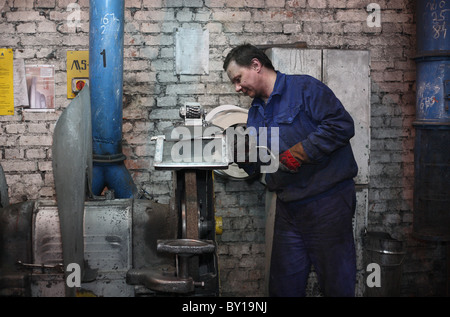 Production de moulages pour machines agricoles, Poznan, Pologne Banque D'Images