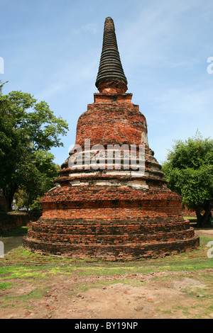 Ancien temple bouddhiste d'Ayutthaya, Thaïlande. Banque D'Images