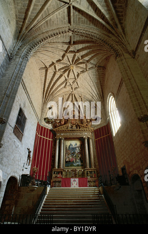 Intérieur de l'église du monastère de San Jeronimo de Yuste. Caceres province. L'Estrémadure. L'Espagne. Banque D'Images