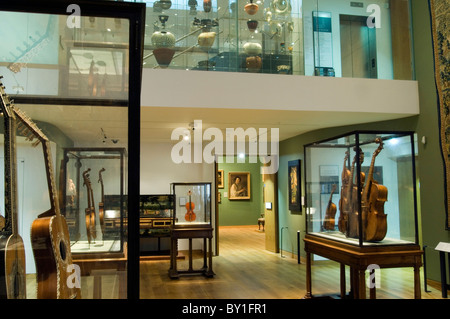 En cas de centre unique Le Messie violon d'Antonius Stradivarius/Cremoensis Faciebat Anno 1716 Ashmolean Museum, Oxford Banque D'Images