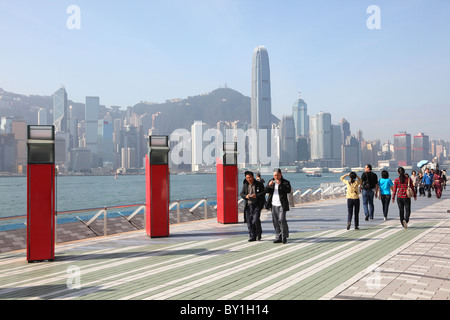 L'Avenue des Stars à Hong Kong. Photo prise à la 5 Décembre 2010 Banque D'Images