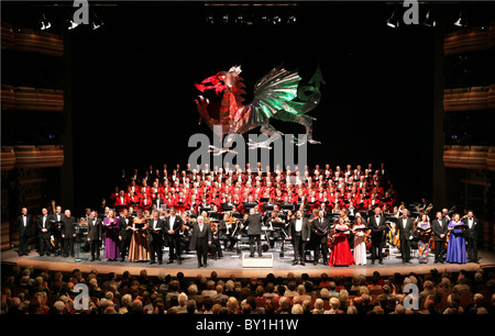 'Pays de Galles' chante pour le Teenage Cancer Trust au Wales Millennium Centre. Banque D'Images