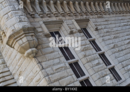 Le Magnificent Mile, l'avenue du Michigan est le foyer de l'ancien château d'eau, un château comme structure construite à la fin des années 1800. Banque D'Images